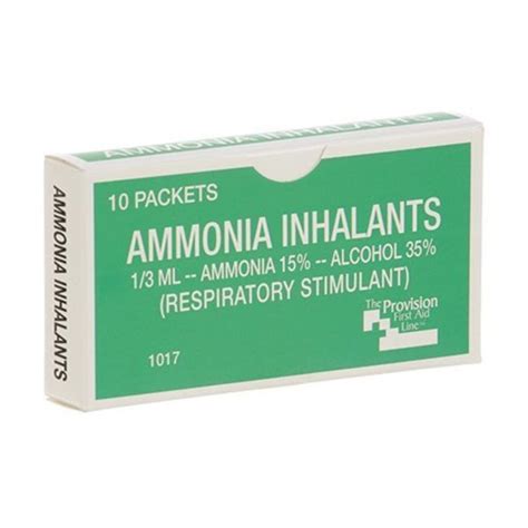 Allpoints Pads Ammonia Inhalant Box 10 2801545 Zoro