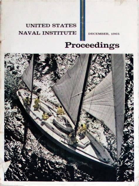 U S Naval Institute Proceedings December 1965 At Wolfgang S