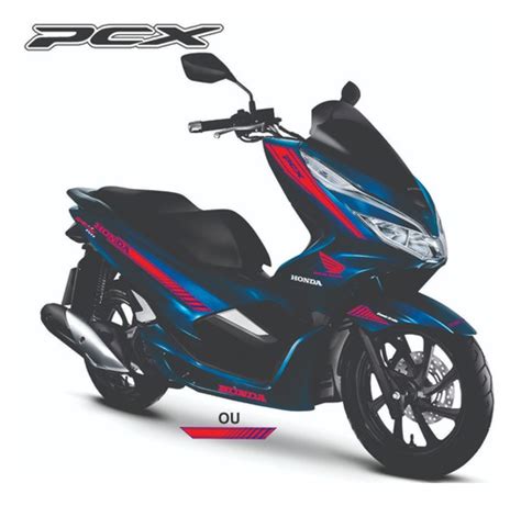 Adesivo Pcx Modelo Racer Acabamento Brilho Parcelamento Sem