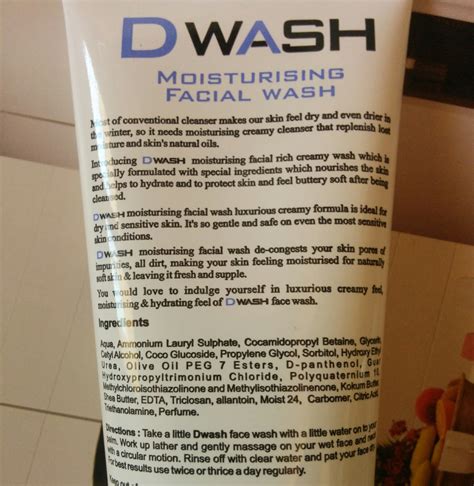 Dwash Moisturising Facial Wash Review Skincare Villa