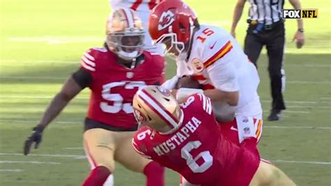 Patrick Mahomes Stared Down 49ers Defender After Trucking Him Into the ...