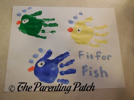 F Is for Fish Handprint Craft | Parenting Patch