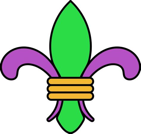 Fleur De Lis Colorful Icon Or Symbol 24155679 Vector Art At Vecteezy