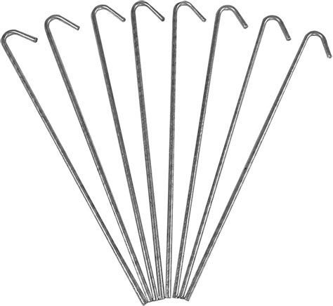 Amazon Sunnydaze Galvanized Steel Tent Pegs Heavy Duty Garden