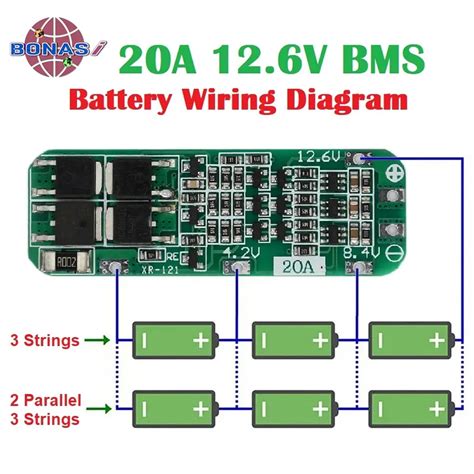 Carte De Protection BMS Pour Moteur De Perceuse Batterie Au Lithium