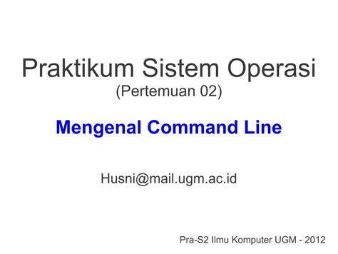 mengenal command  komputasi