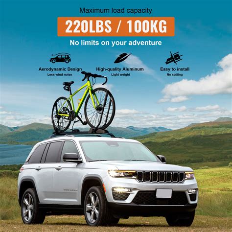 Snapklik Wonderdriver Heavy Duty 220lb Roof Rack Cross Bars For