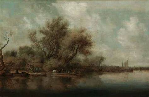 Salomon Van Ruysdael De Aankomst Van De Veerpont Mus E Du