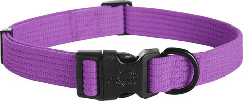 Lynxking Dog Collar Soft Padded Breathable Cotton Solid