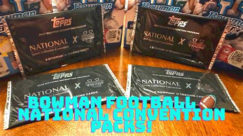 2023 Bowman Chrome National Wrapper Redemption Bowman Football Pack