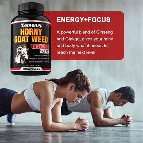 Horny Goat Weed Capsules Men S Health Testosterone Booster Energy