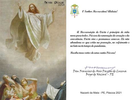 Mensagem de Páscoa do Bispo Diocesano Diocese de Nazaré