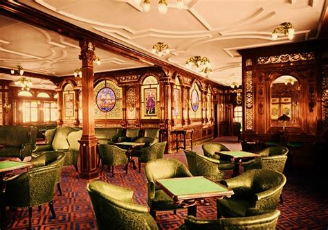 First Class Smoking Room Rms Titanic Titanic Photos Titanic Ship