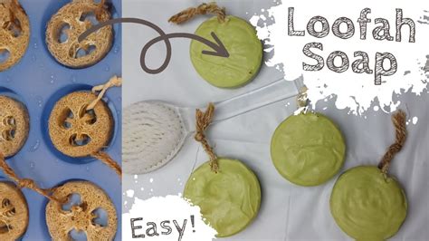 How To Make Soap With Loofah Easy Diy Luffa Bar Soap Soap On A Rope