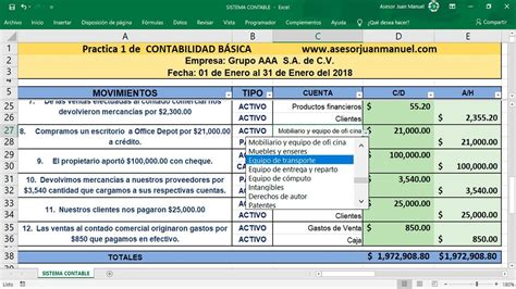 Modelo De Asientos Contables En Excel Actualizado Septiembre The Best