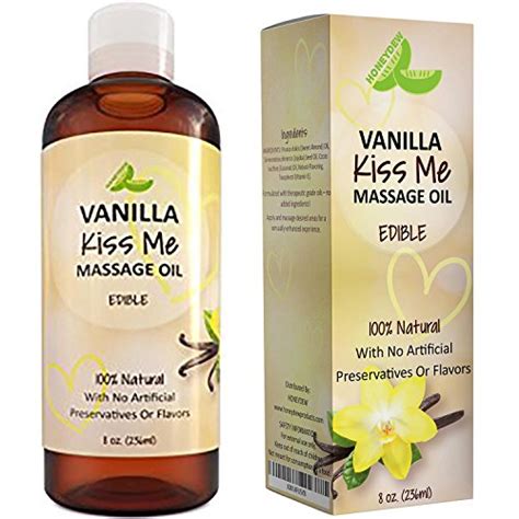 Vanilla Erotic Massage Oil For Sex Edible Massage Oil And Lubricant For