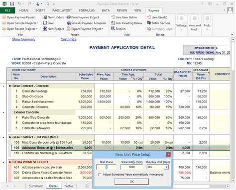 Progress Payment Billing Software Print To Aia G702