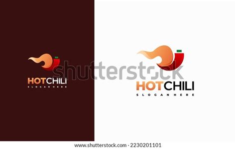 Red Hot Chili Logo Designs Concept Stock Vector Royalty Free 2230201101 Shutterstock