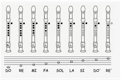 Notas En La Flauta Dulce M Sica On Pablo Salvatierra