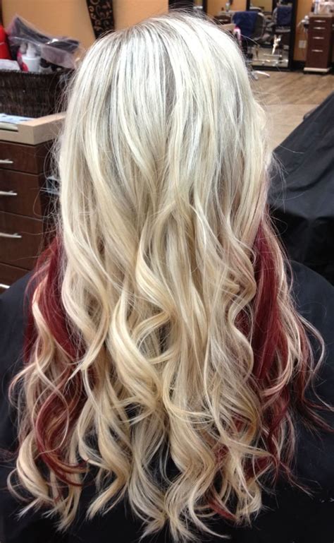 Blonde Hair With Red Underneath