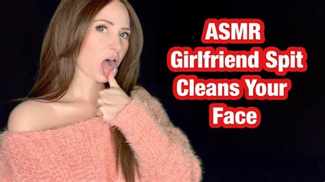 Asmr Girlfriend Spit Cleans Your Face Youtube