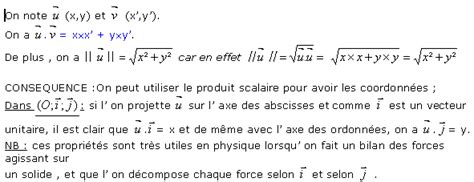 Le Produit Scalaire Maths Fiches De Cours Pour Lycée Révisions