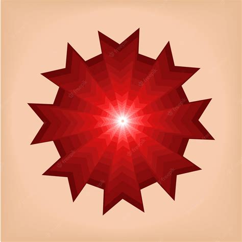 Premium Vector | Red illusion pattern art