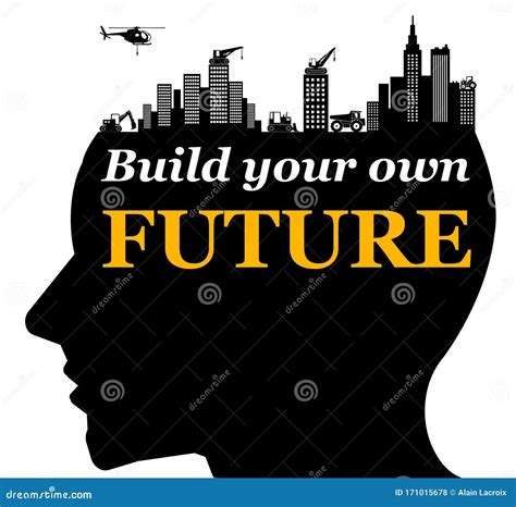 Build your own future stock illustration. Illustration of goals - 171015678