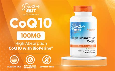 Amazon Doctor S Best High Absorption Coq With Bioperine Gluten