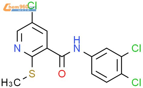 141887 03 8 3 Pyridinecarboxamide 5 Chloro N 3 4 Dichlorophenyl 2