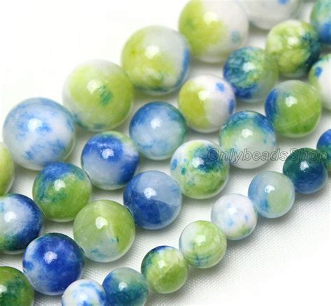 Yellow Green Blue White Persian Jade Beads For Jewelry Making Etsy