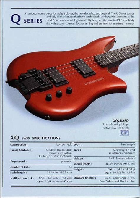 STEINBERGER - Vintage Guitar Catalog - Original Catalog - Ned ...