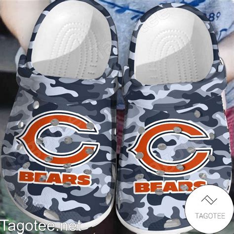 Chicago Bears Camouflage Crocs Clogs Tagotee