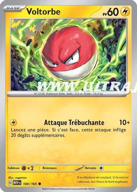 Voltorbe Carte Pok Mon Cartes L Unit Fran Ais Ultrajeux