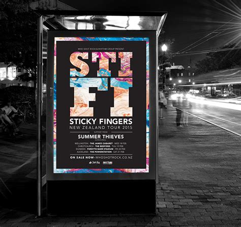 Sticky Fingers Tour Poster on Behance