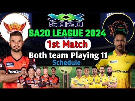 SA20 League 2024 Schedule Sa T20 League 2024 1st Match Venue South