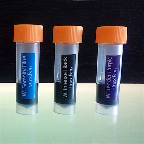 3 Black Fountain Pen Ink Samples - InexPens