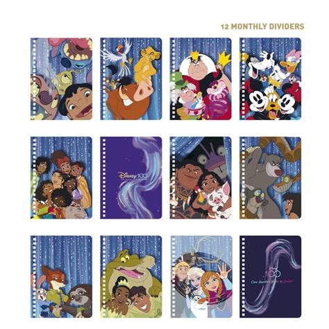 DISNEY Undated Weekly Planner Calendar Dividers Stickers