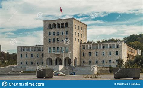 University of Tirana stock image. Image of facade, travel - 128611617