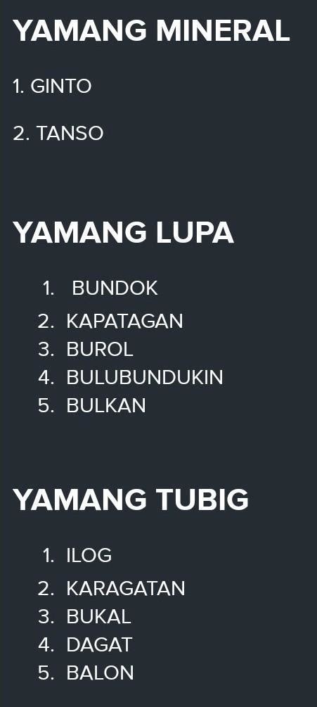 Mag Bigay Ng Na Likas Na Yaman At Halimbawa Brainly Ph