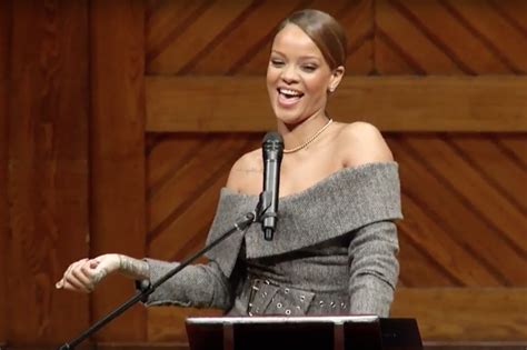 Watch Rihanna Accept Her Harvard University Humanitarian Of The Year Award Spin