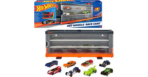 Hot Wheels Interactive Display Case With Scale Cars Just