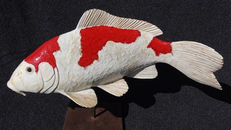 Pin By Marvin Todd On Koi Ceramic Fish Fish Sculpture Fish Art