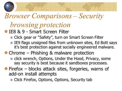 Browser Comparisons Internet Explorer 8 And 9 Chrome 11 And Firefox 4