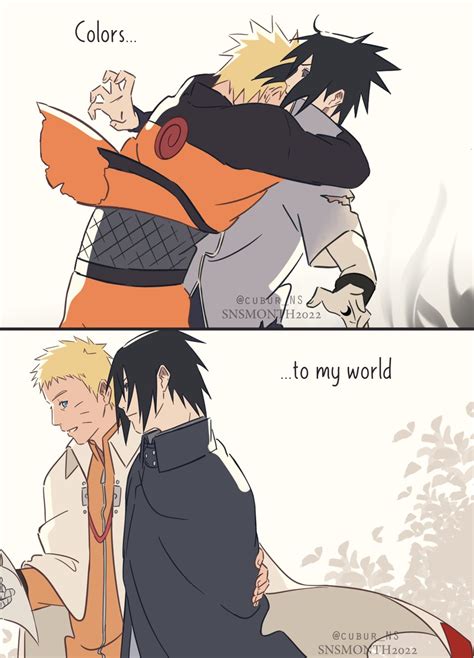 Chiチュー🍥🍅 On Twitter You Bring Colors To This Bleak World Snsmonth22 Day27 Narusasu ナルサス