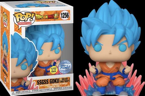 Funko Pop Animation Dragon Ball Super Ssgss Goku Kaio Ken Times Twenty Glow In The Dark