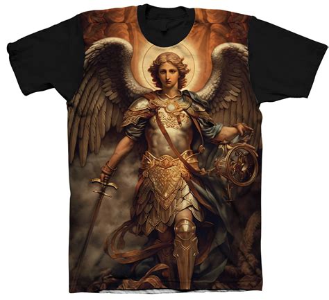 Camiseta Religiosa São Miguel Arcanjo Elo7 Produtos Especiais