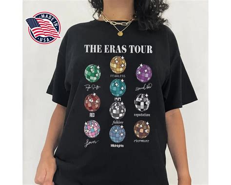 The Eras Tour Disco Ball Tshirts Disco Ball Shirt Taylor Etsy