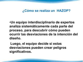 HAZOP Análisis de riesgos PPT