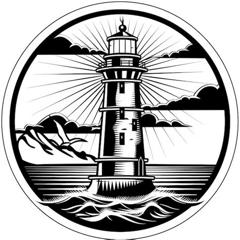 Premium Vector Nautical Lighthouse Sea Navigation Beacon